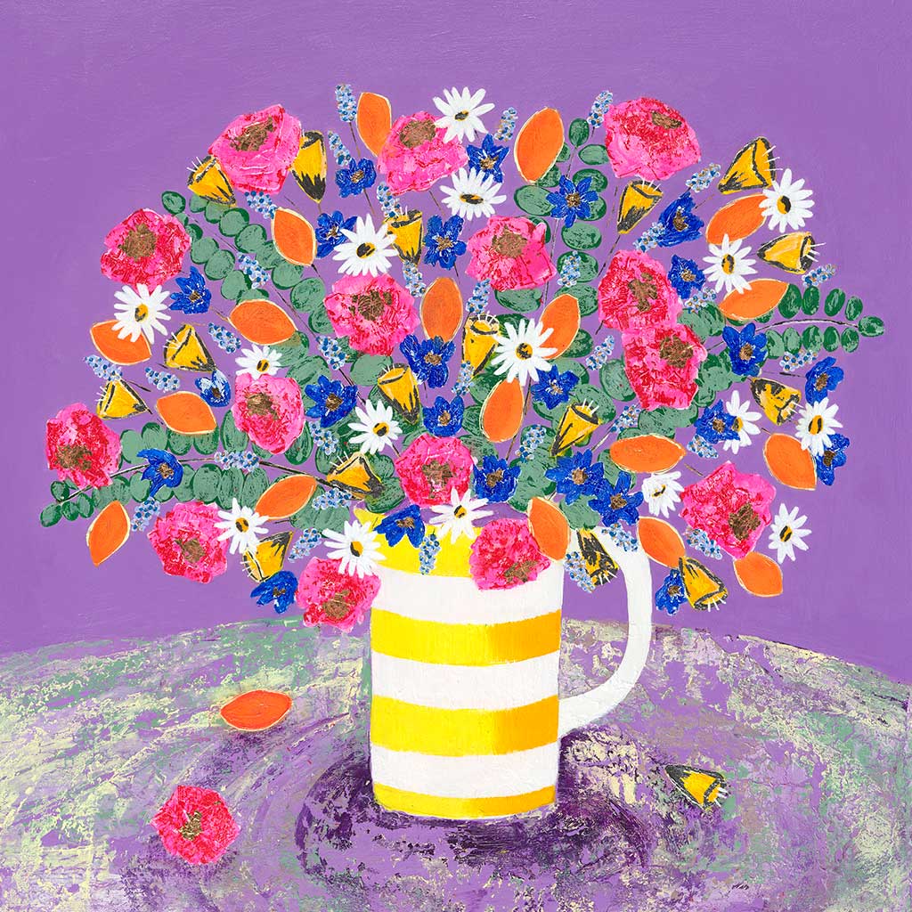 In Full Bloom Greetings Card by Amy Christie is available to buy online from the Sanders and Christie Art Gallery in Norfolk.