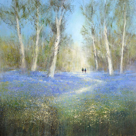 This Bluebells at Blickling Greetings Card by Michael Sanders is available to purchase online from the Sanders and Christie Gallery.
