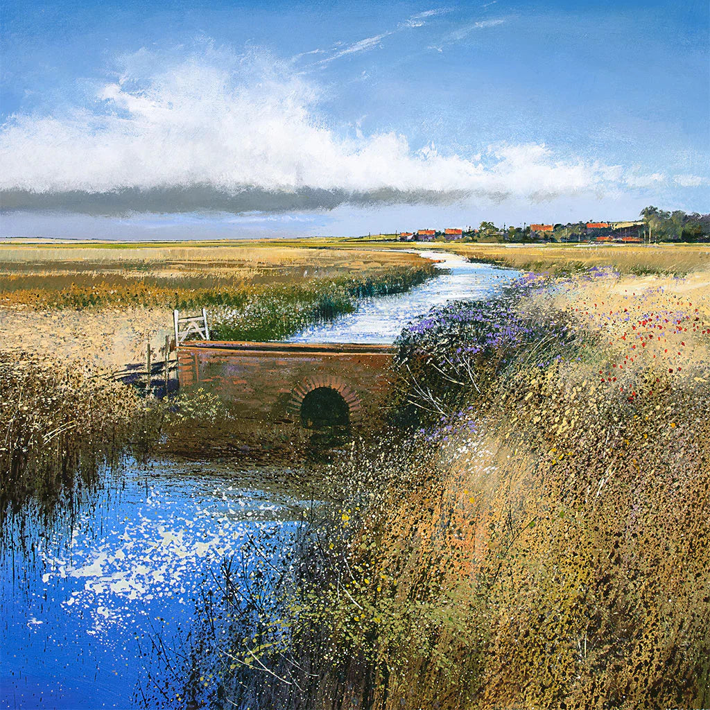 This Summer at Salthouse Greetings Card by Michael Sanders is available to purchase online from the Sanders and Christie Gallery.