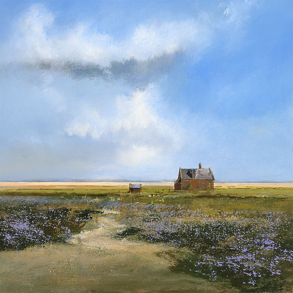 This Blakeney Watch House Greetings Card by Michael Sanders is available to purchase online from the Sanders and Christie Gallery.