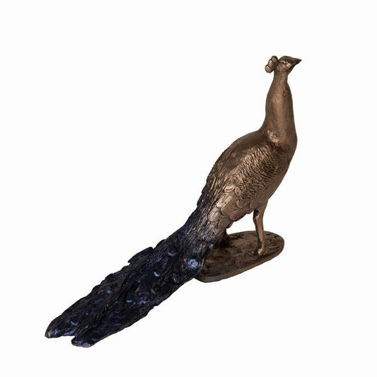 Blue Peacock Statue by Jonathan Sanders