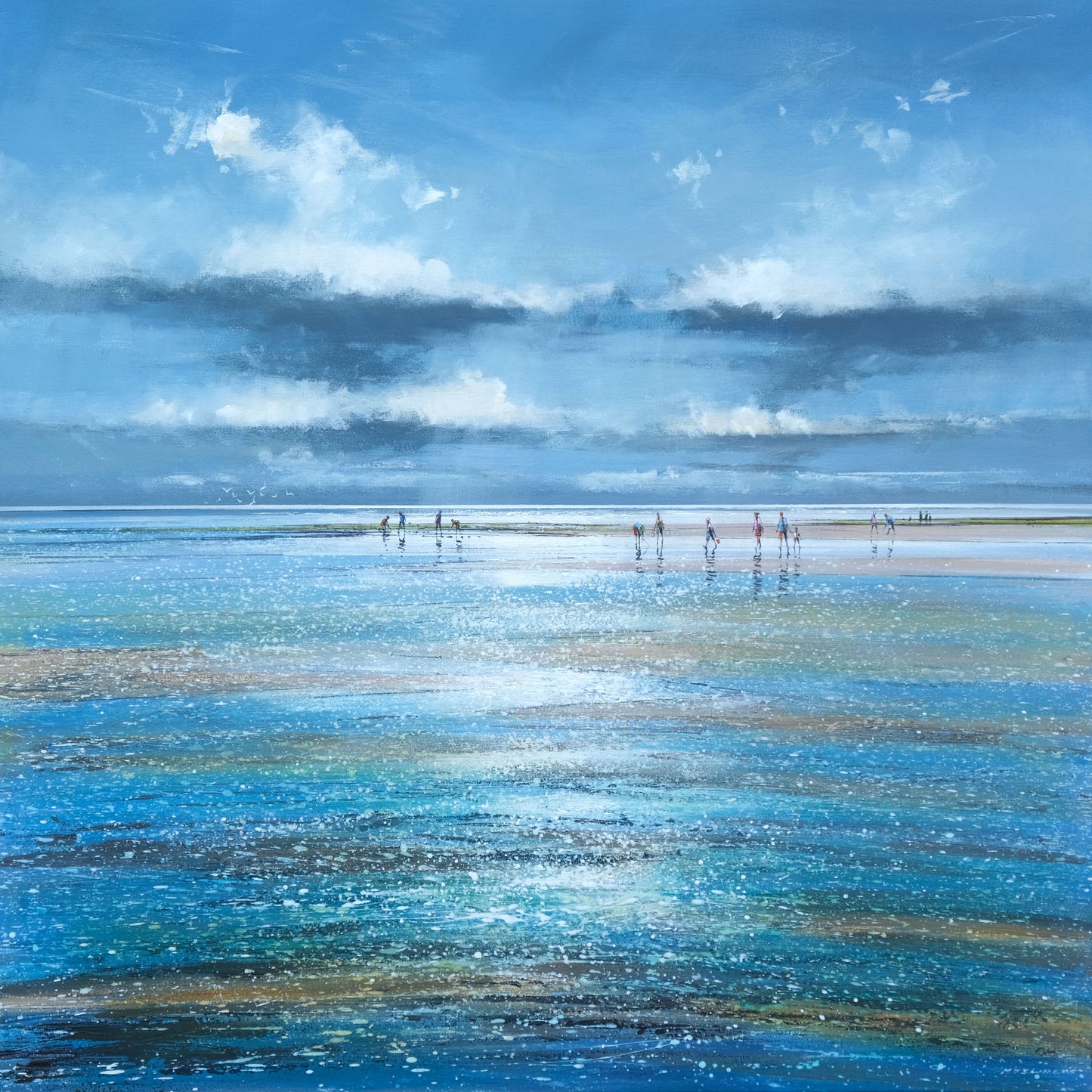 Blue Sky Painting by Michael Sanders