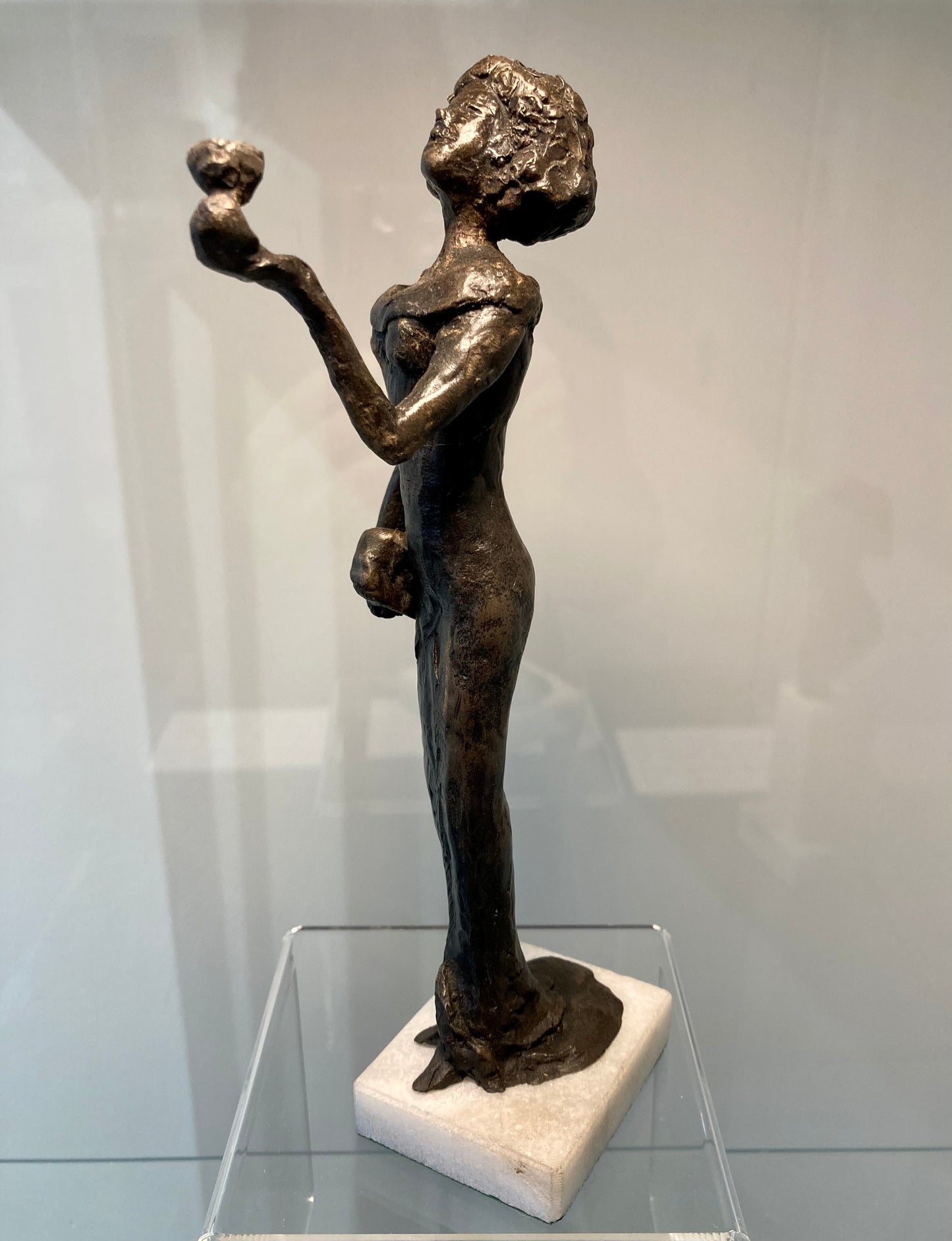 Cheers Cold Cast Bronze Sculpture by Susan Ashby