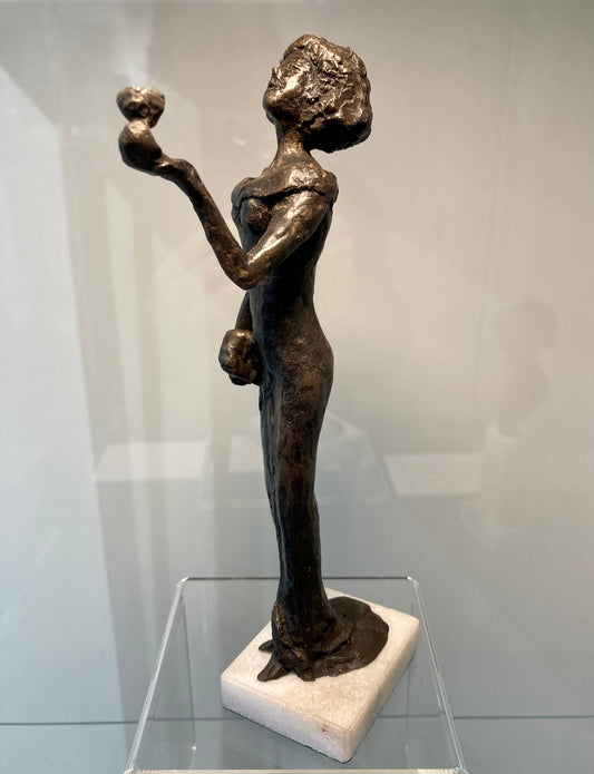 Cheers Cold Cast Bronze Sculpture by Susan Ashby