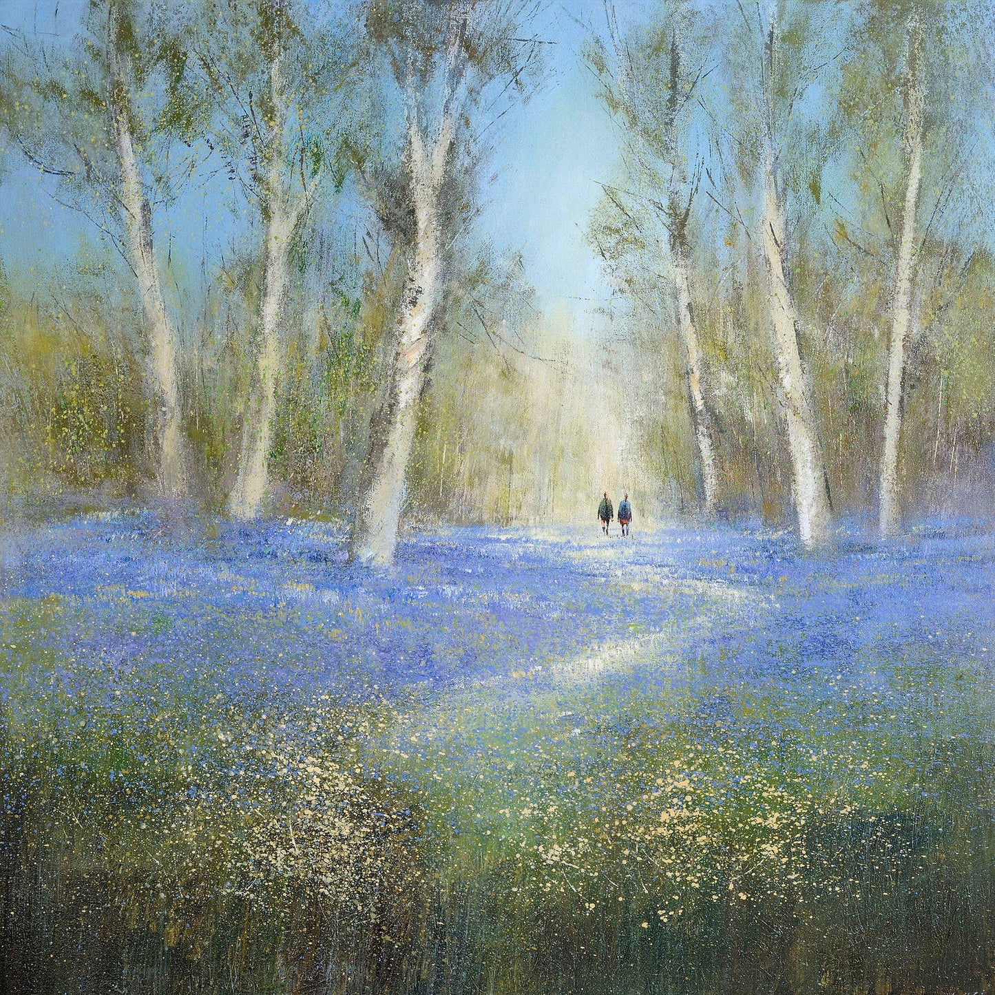 Bluebell Woods Canvas Print by Michael Sanders
