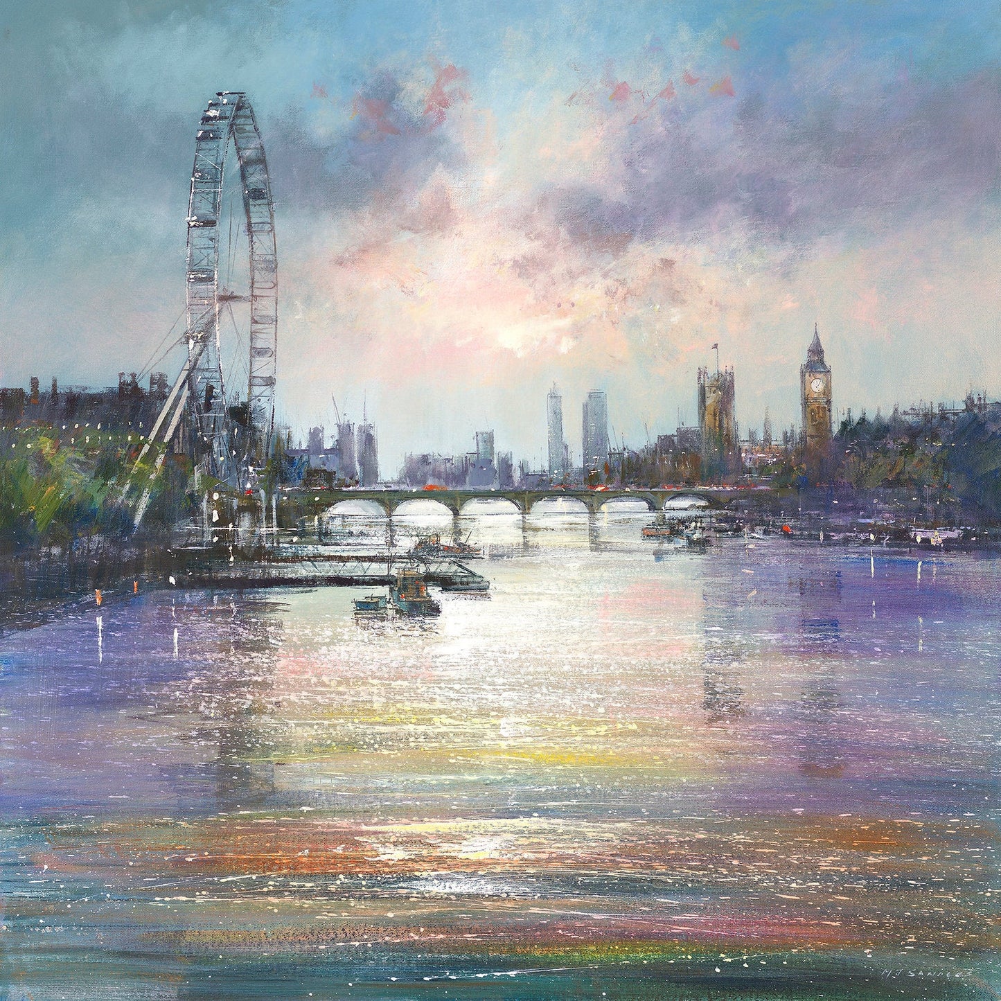London Eye Canvas Print by Michael Sanders