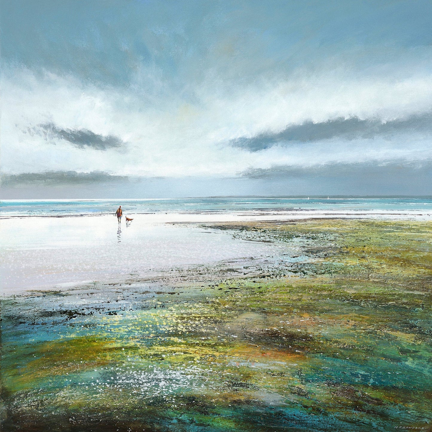 A Bracing Walk Canvas Print by Michael Sanders