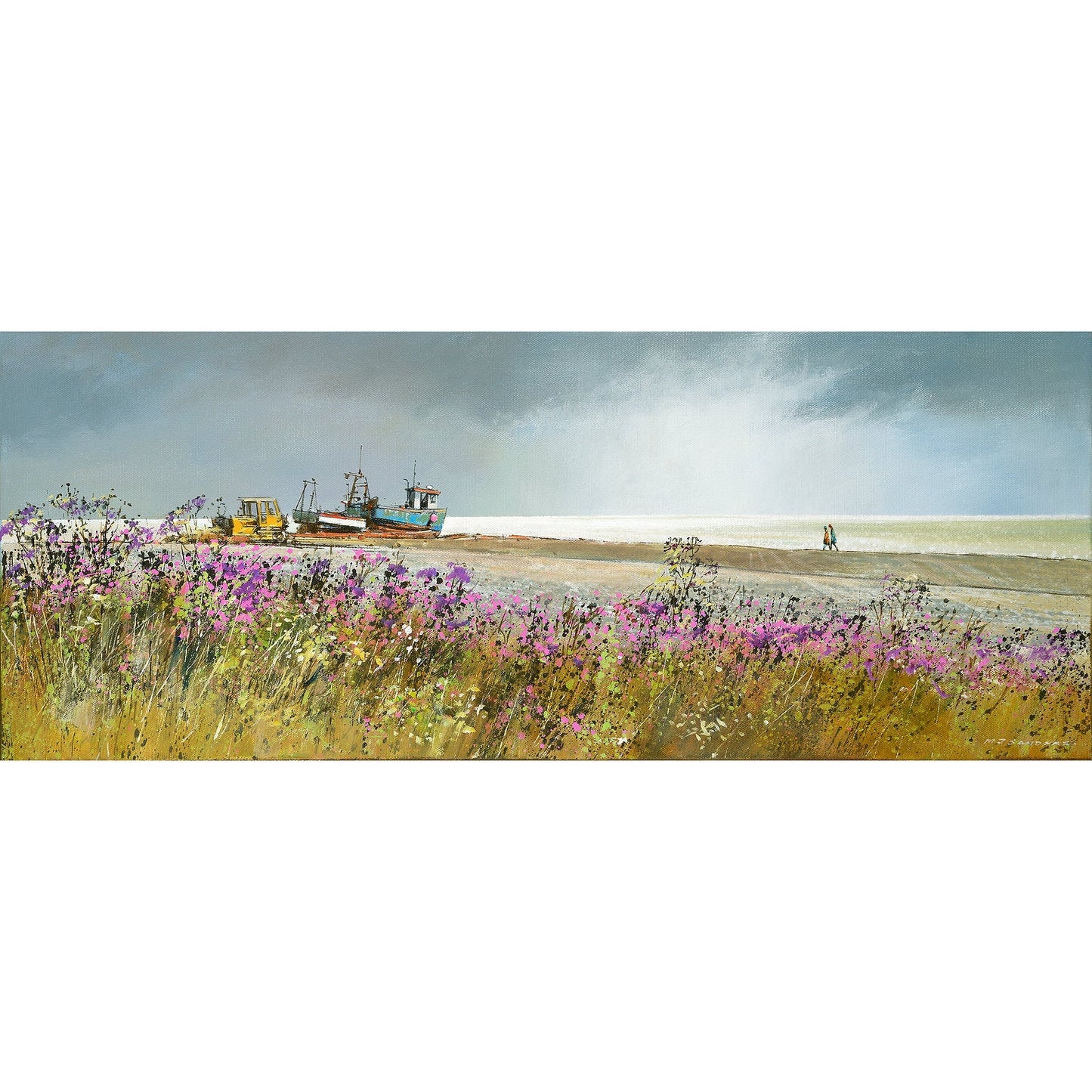 Fishing Boats, Aldeburgh Canvas Print by Michael Sanders