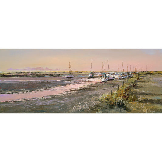 The Creek at Sunset Canvas Print by Michael Sanders