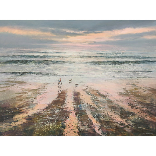 A Walk at Dusk Canvas Print by Michael Sanders