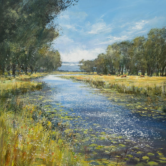 The Upper Bure in Summer Canvas Print by Michael Sanders