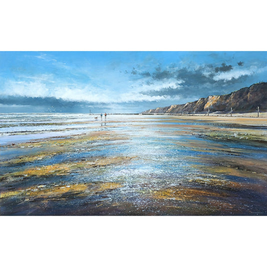 Towards West Runton Canvas Print by Michael Sanders