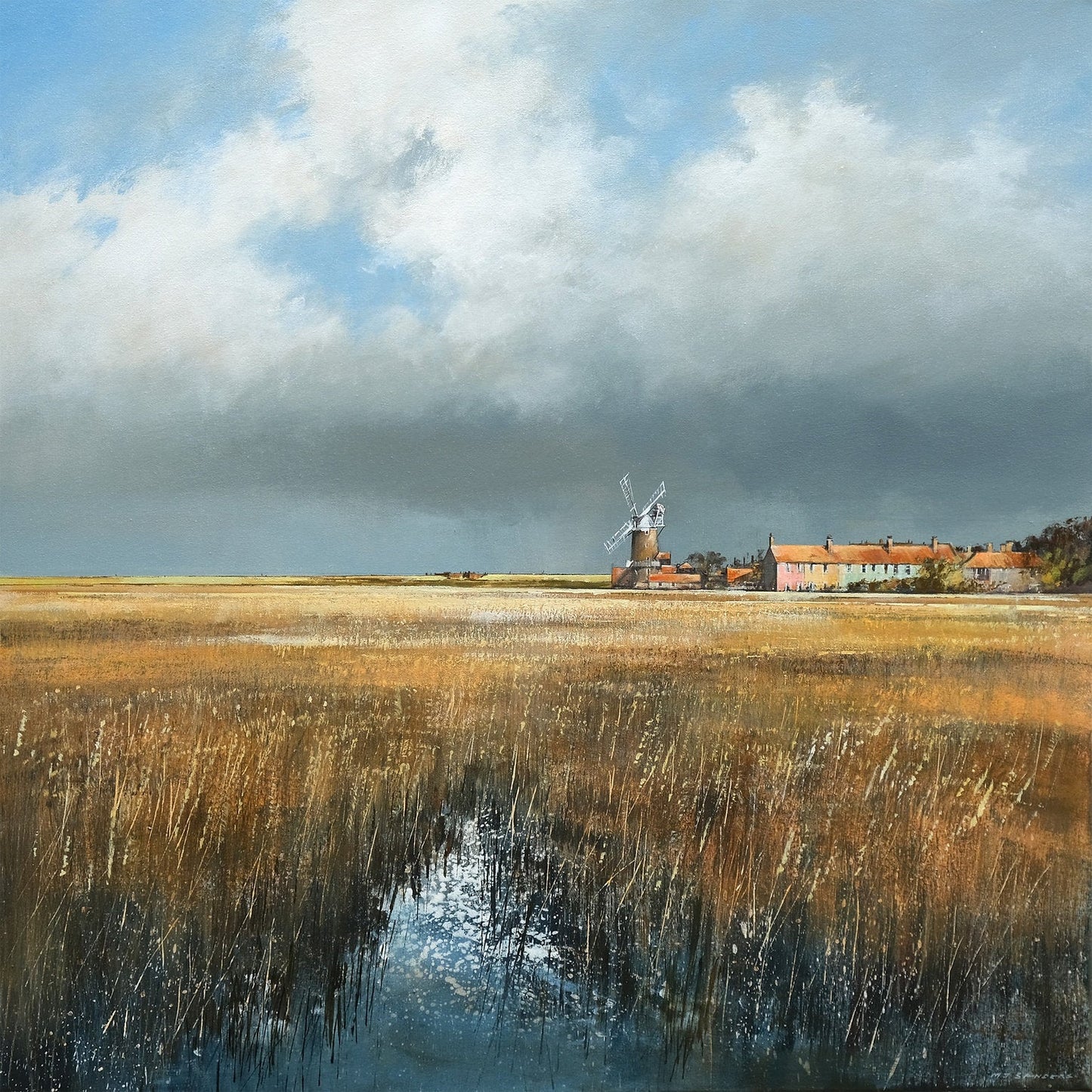 The Mill at Cley Canvas Print by Michael Sanders