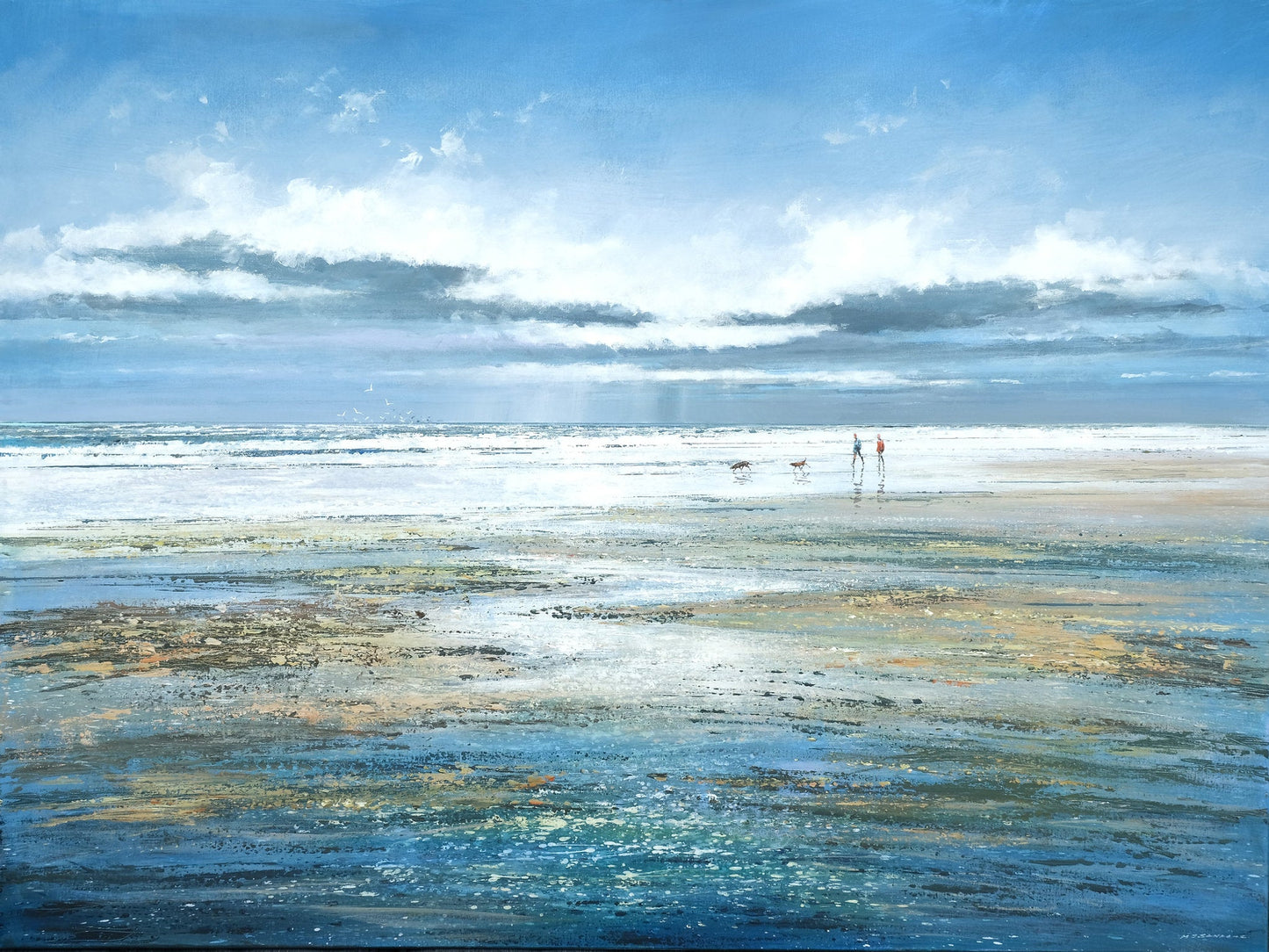 Salty Air Canvas Print by Michael Sanders