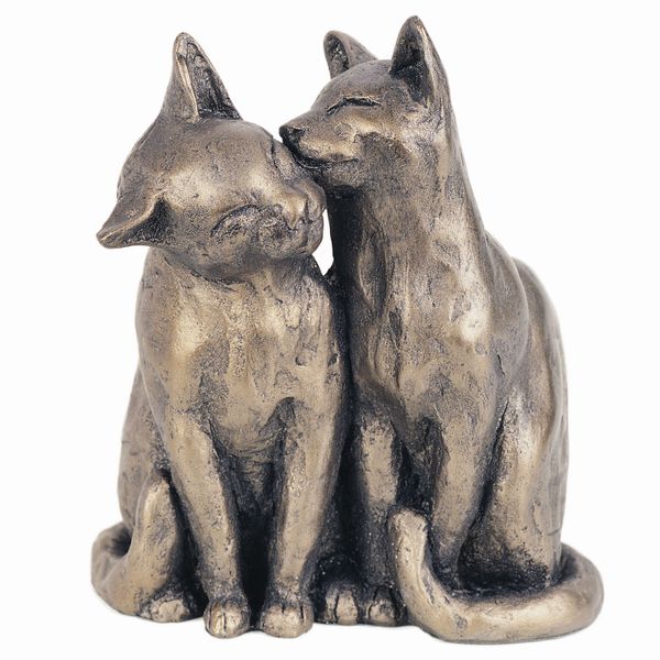 Friendly Cats Bronze Sculpture by Paul Jenkins