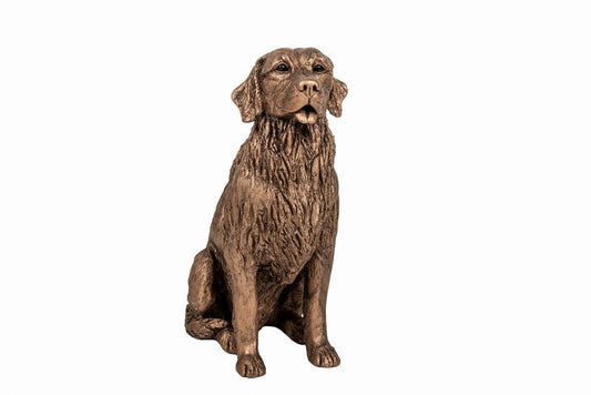 Golden Retriever Bronze Sculpture by Unknown