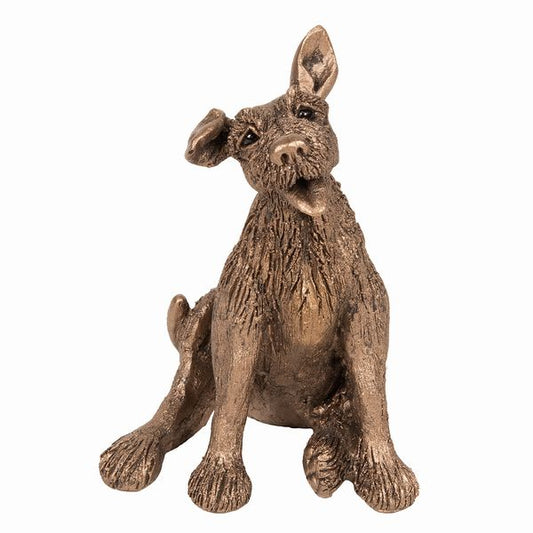 Happy Terrier Bronze Sculpture by Harriet Dunn