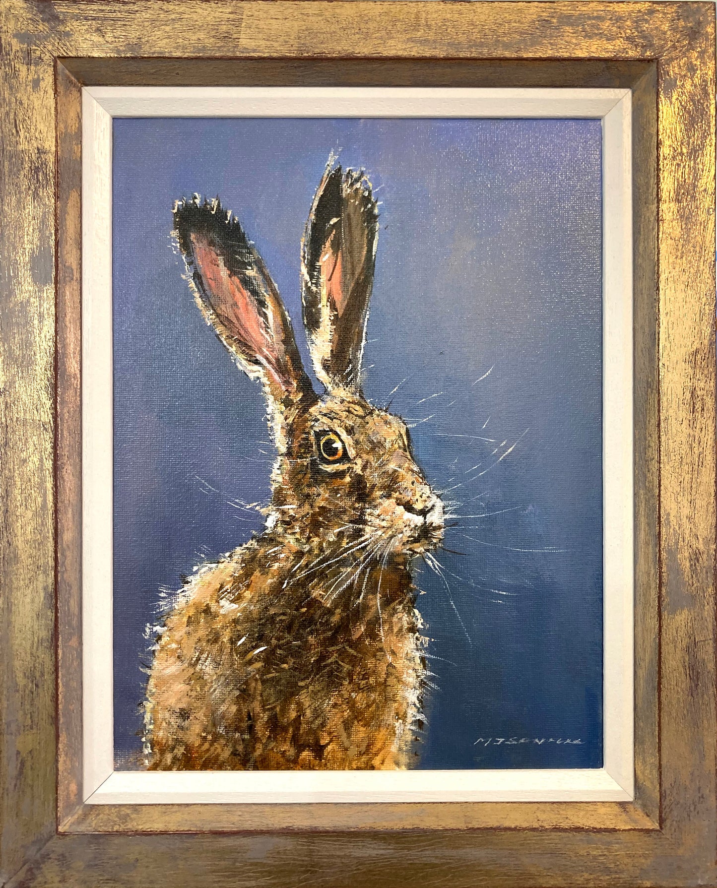 Hare on the Lookout Painting by Michael Sanders