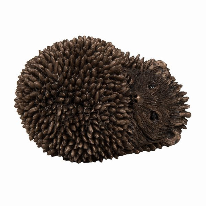Hedgehog - Hoglet Lying Bronze Sculpture by Unknown