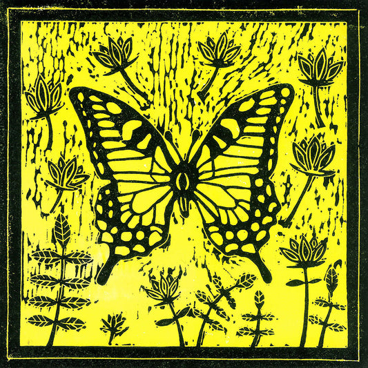A Swallowtail Greeting Card by Joanna Padfield for sale at the Sanders and Christie Gallery in Sheringham.