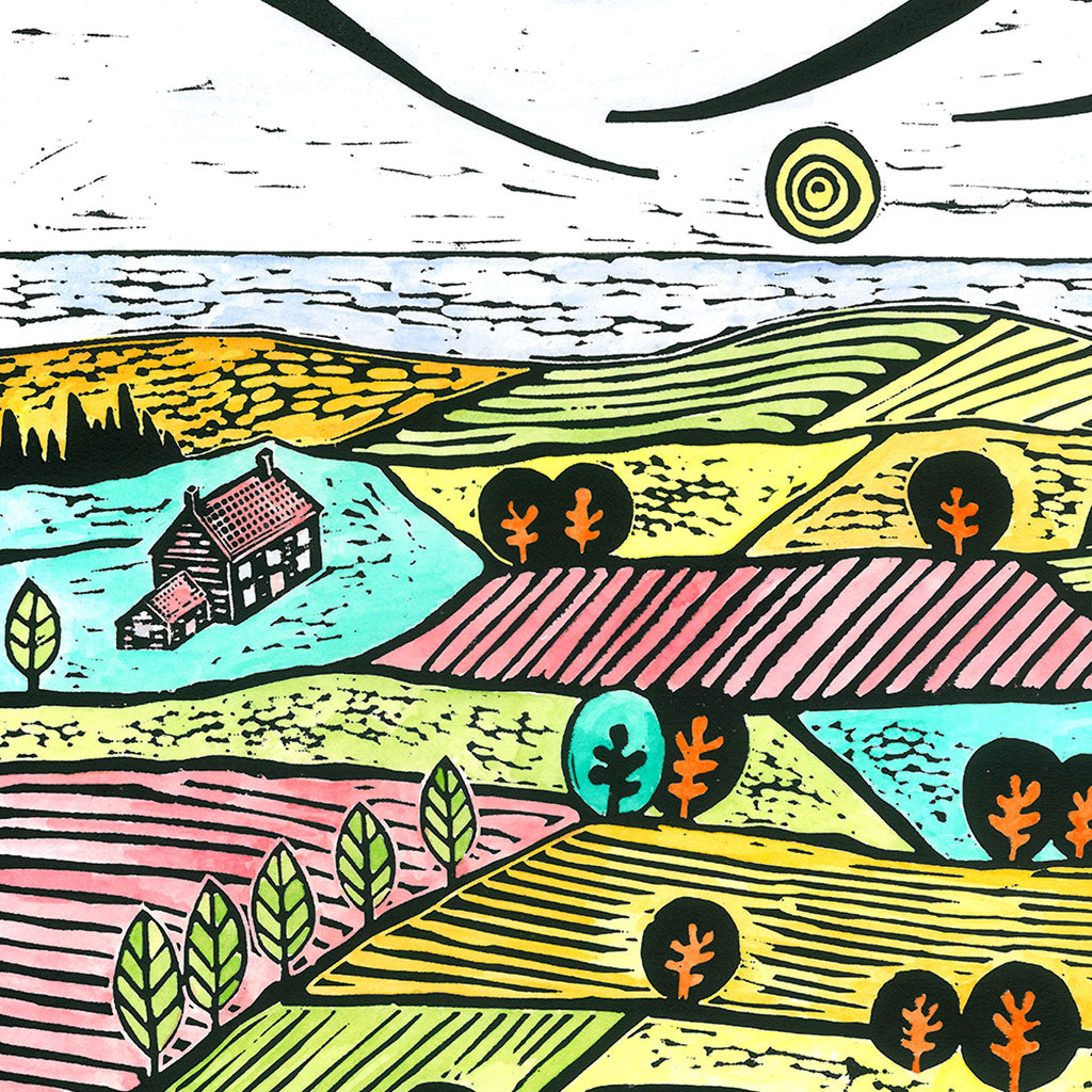 A House by the Sea Greeting Card by Joanna Padfield for sale at the Sanders and Christie Gallery in Sheringham.