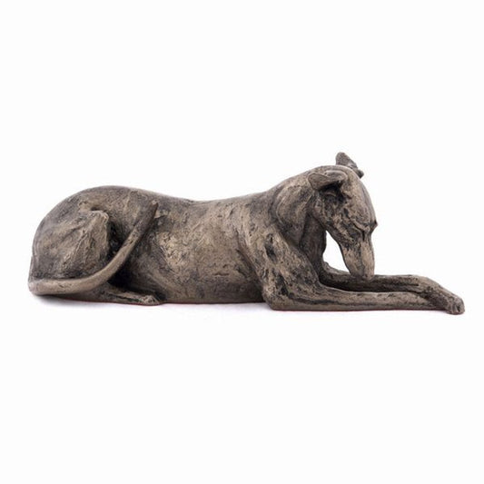 Lurcher Dog Bronze Sculpture by Unknown