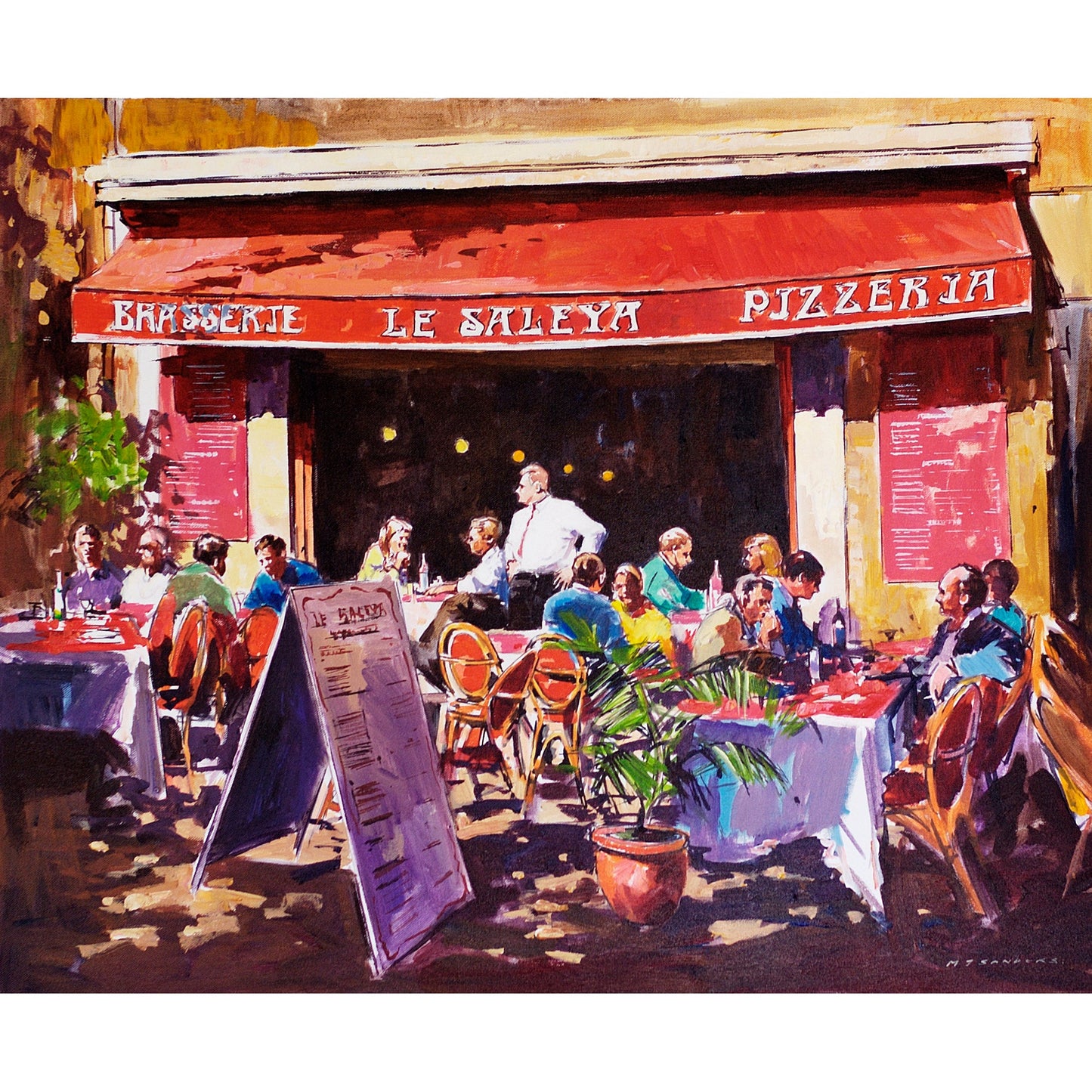 Brasserie Art Print by Michael Sanders