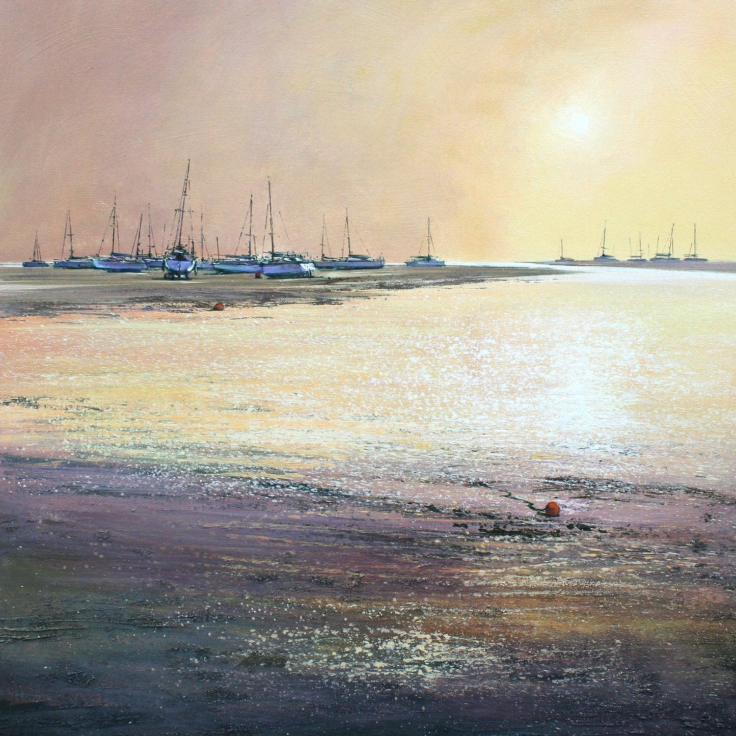 Boats at Dusk Art Print by Michael Sanders