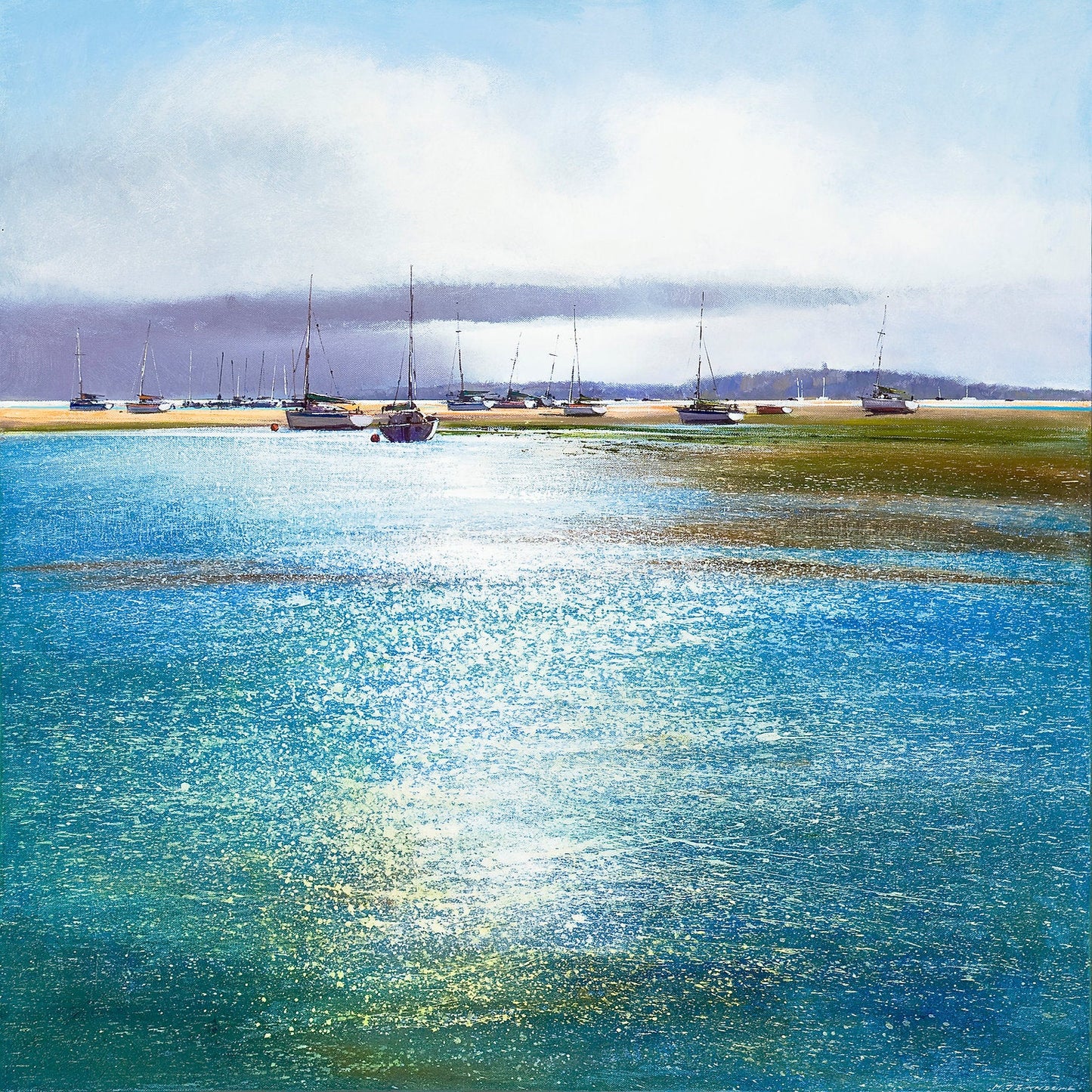 Boats at Blakeney Art Print by Michael Sanders