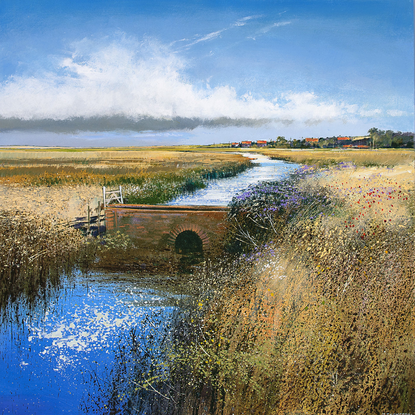 Summer at Salthouse Art Print by Michael Sanders