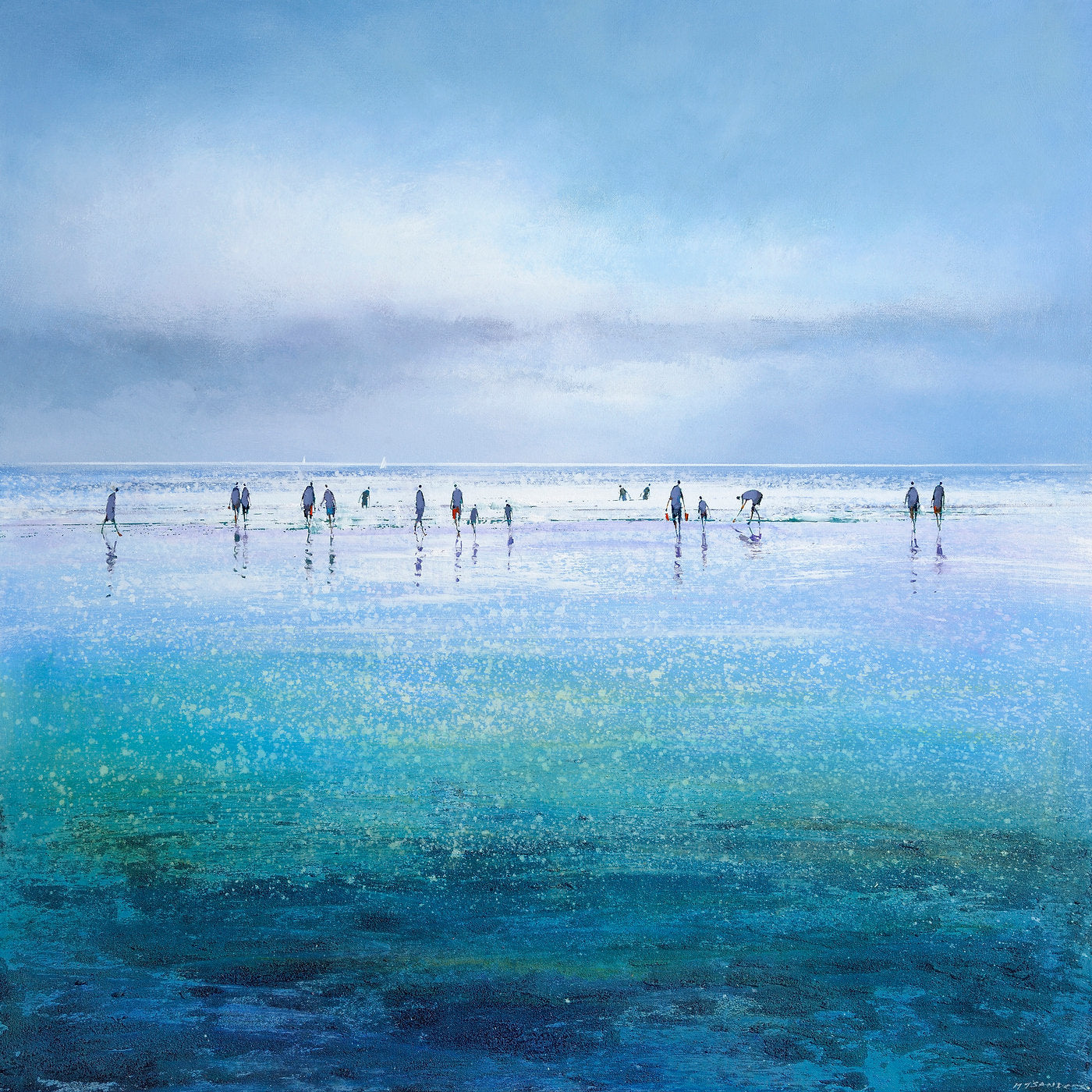 Sparkling Beach Art Print by Michael Sanders