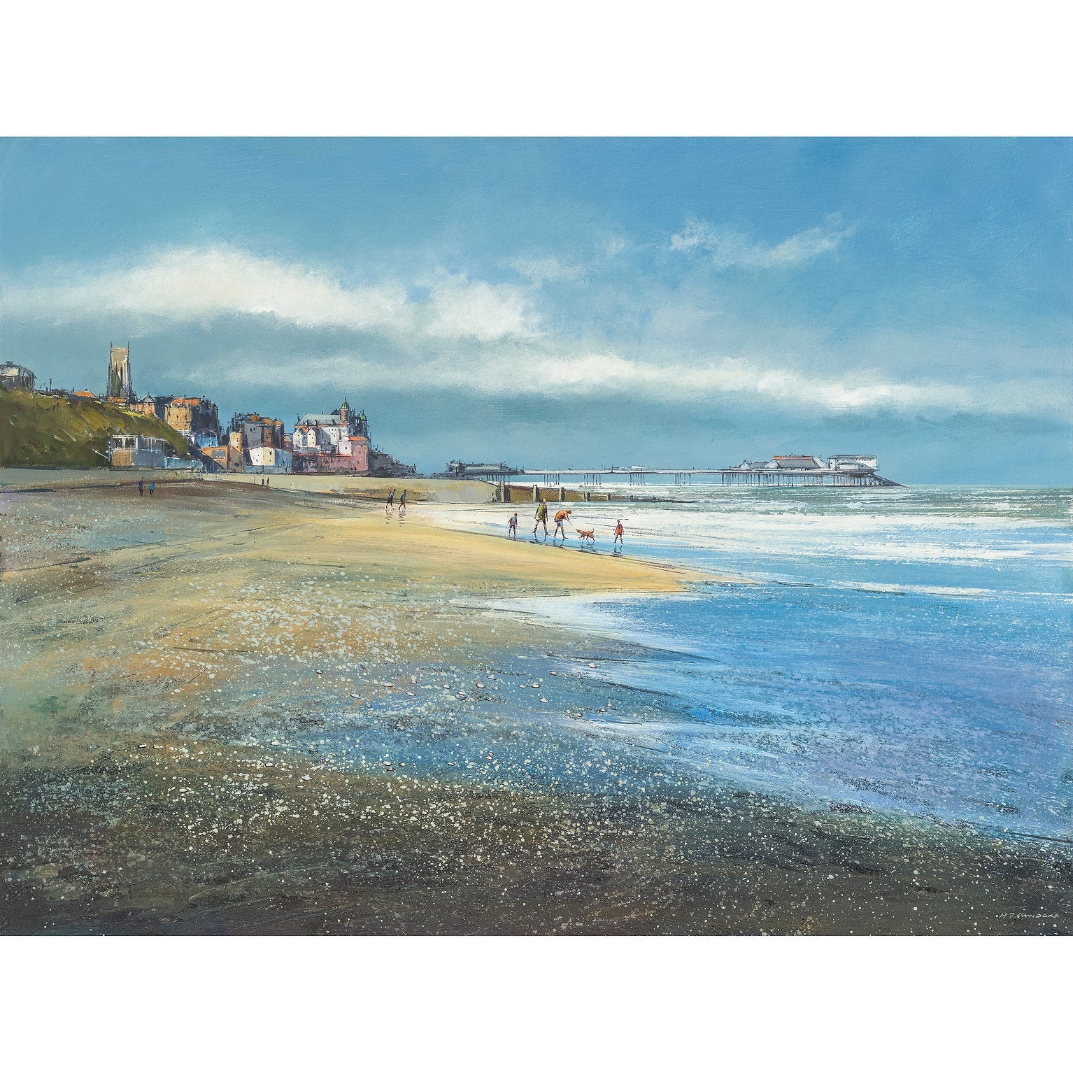 A Day at the Beach, Cromer Art Print by Michael Sanders