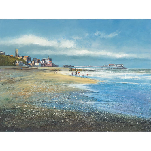 A Day at the Beach, Cromer Art Print by Michael Sanders