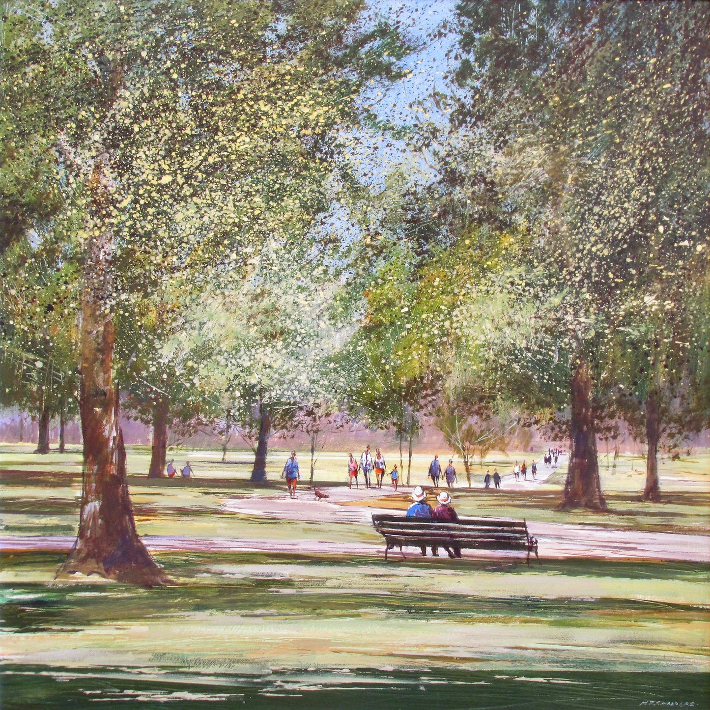 People Watching, Hyde Park Art Print by Michael Sanders