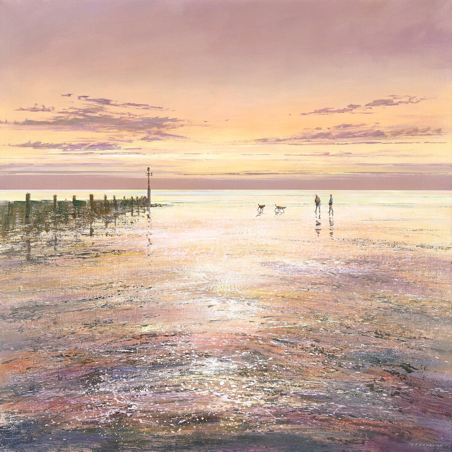 November Dusk, Sheringham Art Print by Michael Sanders