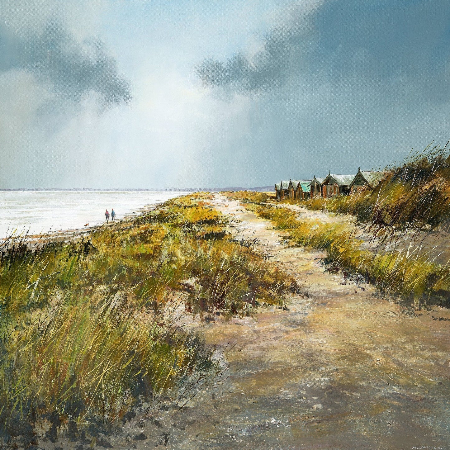 Along the Coast, Walberswick Art Print by Michael Sanders