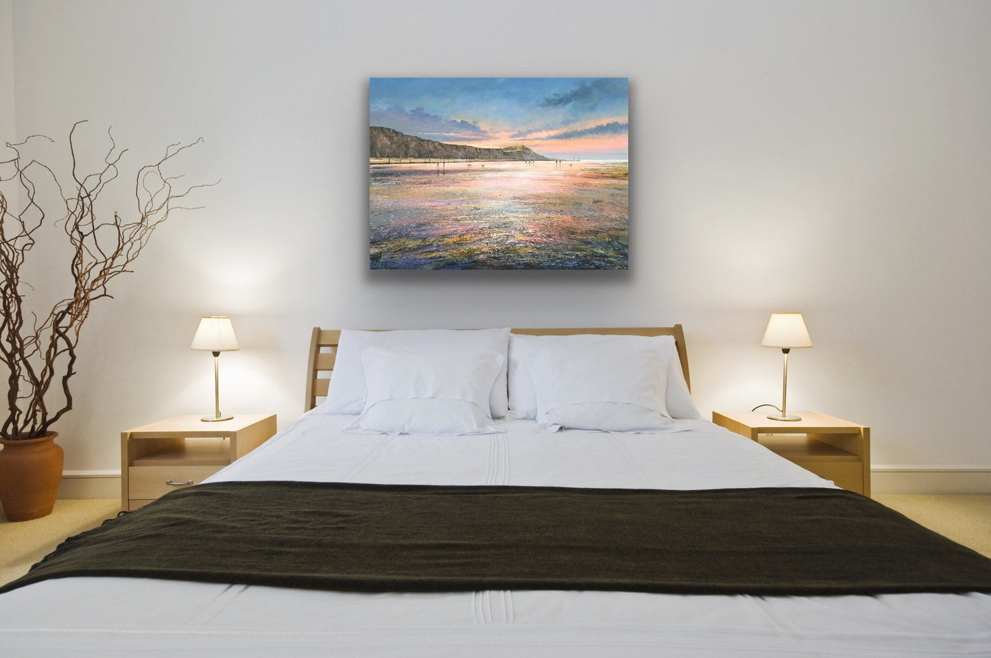 Dusk, Sheringham Beach Art Print by Michael Sanders