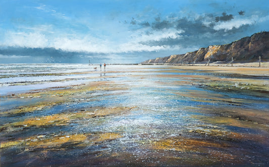 Towards West Runton Art Print by Michael Sanders