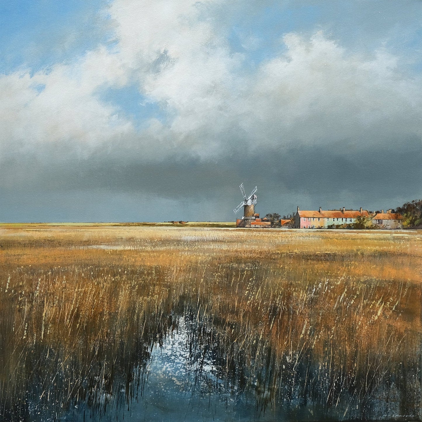 The Mill at Cley Art Print by Michael Sanders