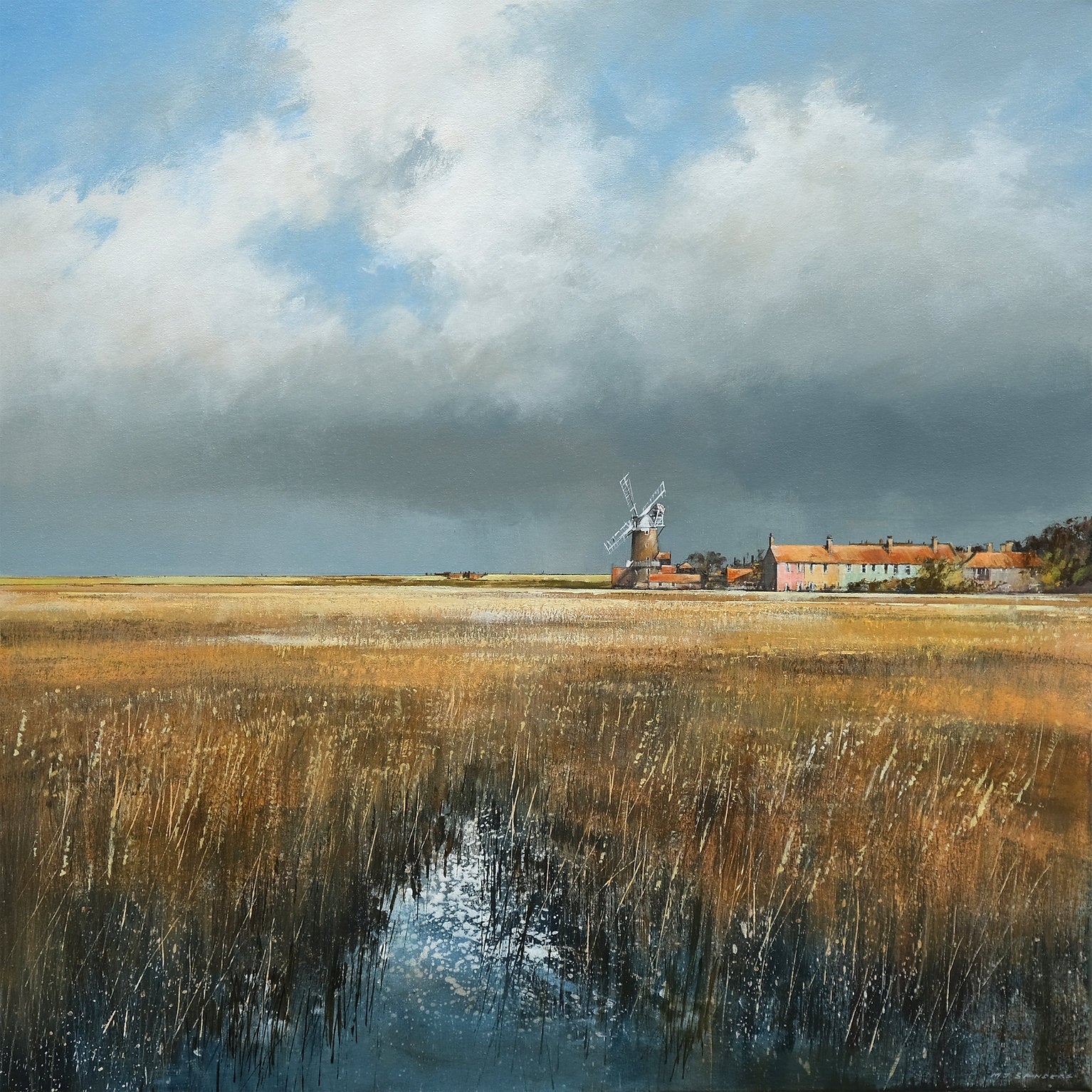 The Mill at Cley Art Print by Michael Sanders