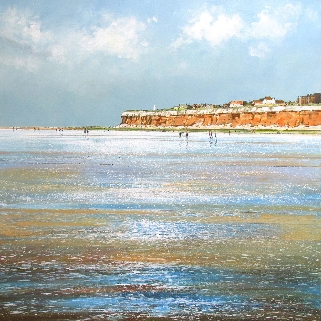 This Cliffs at Hunstanton Greetings Card by Michael Sanders is available to purchase online from the Sanders and Christie Gallery.
