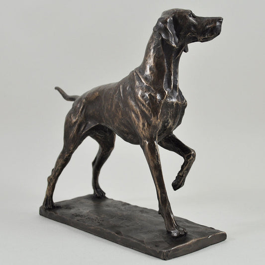 Pointer Bronze Sculpture by David Geenty