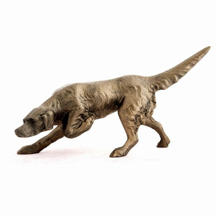 Pointing Dog Bronze Sculpture by Unknown