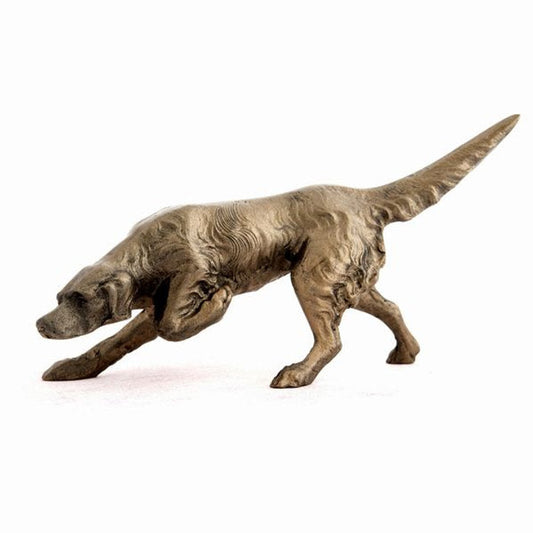 Pointing Dog Bronze Sculpture by Unknown