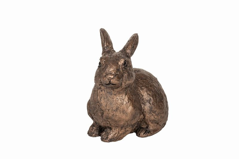 Rabbit Lying Bronze Sculpture by Unknown