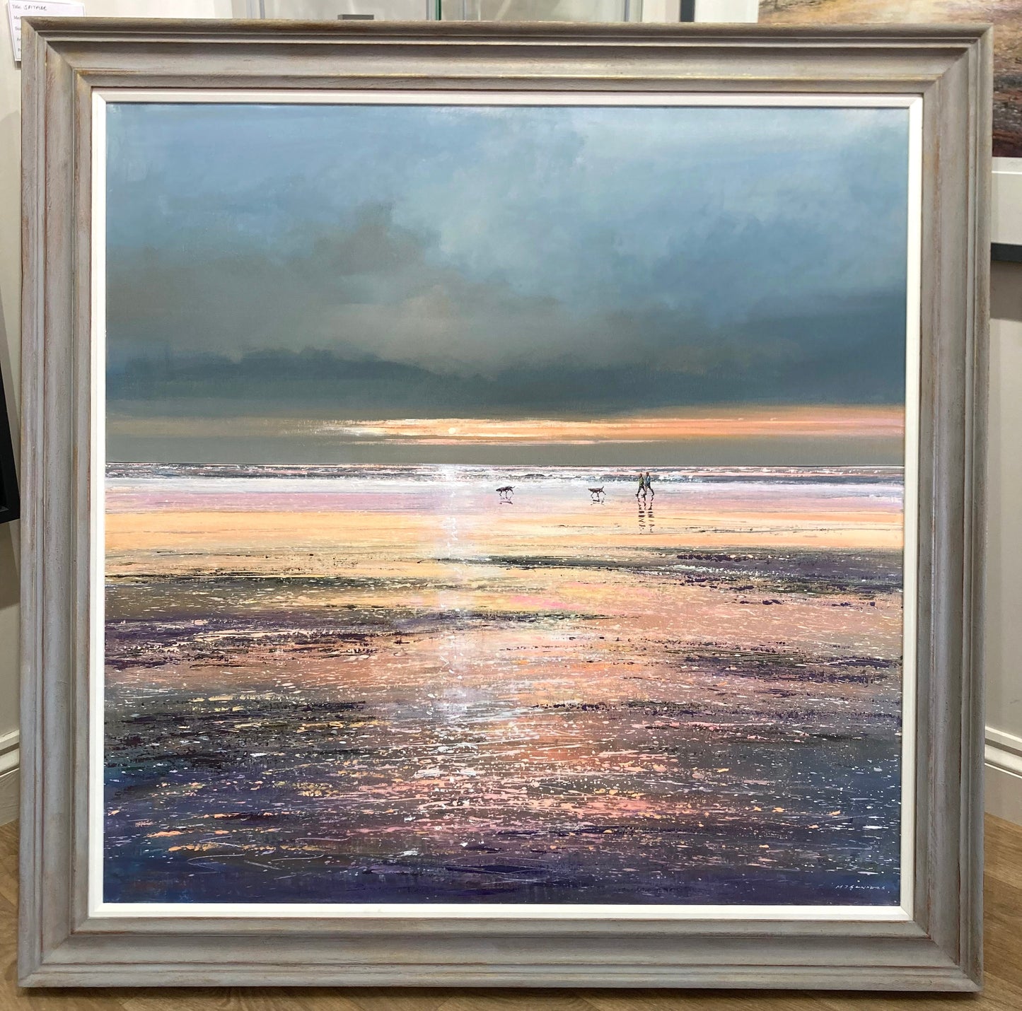 Shoreline at Dusk Painting by Michael Sanders