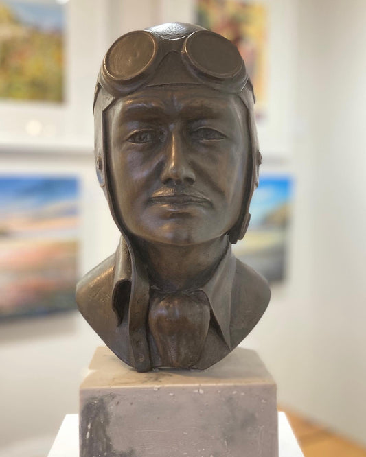 Sir Henry Tim Birkin portrait sculpture by Mitchell House