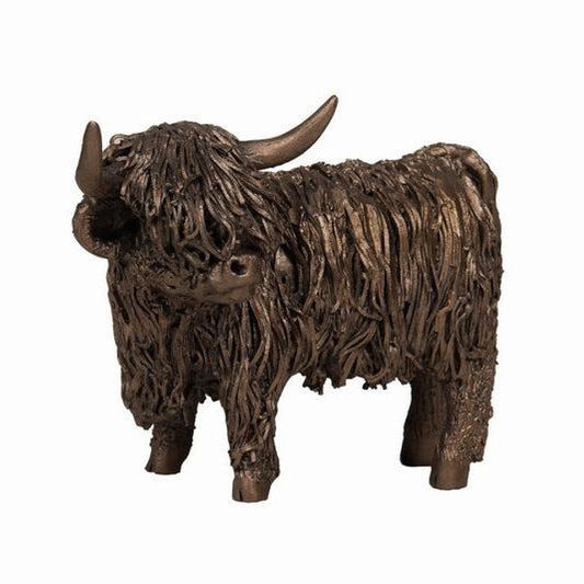 Standing Highland Cow Bronze Sculpture by Unknown
