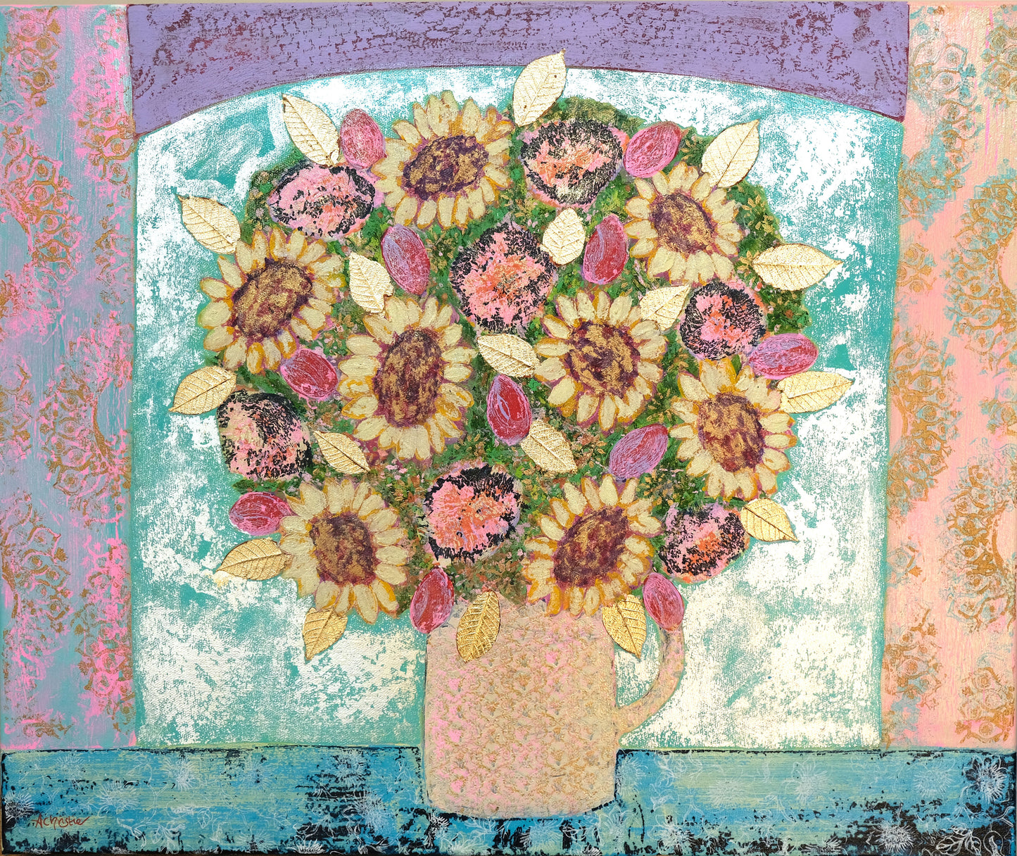 Sunburst Original Painting by Amy Christie