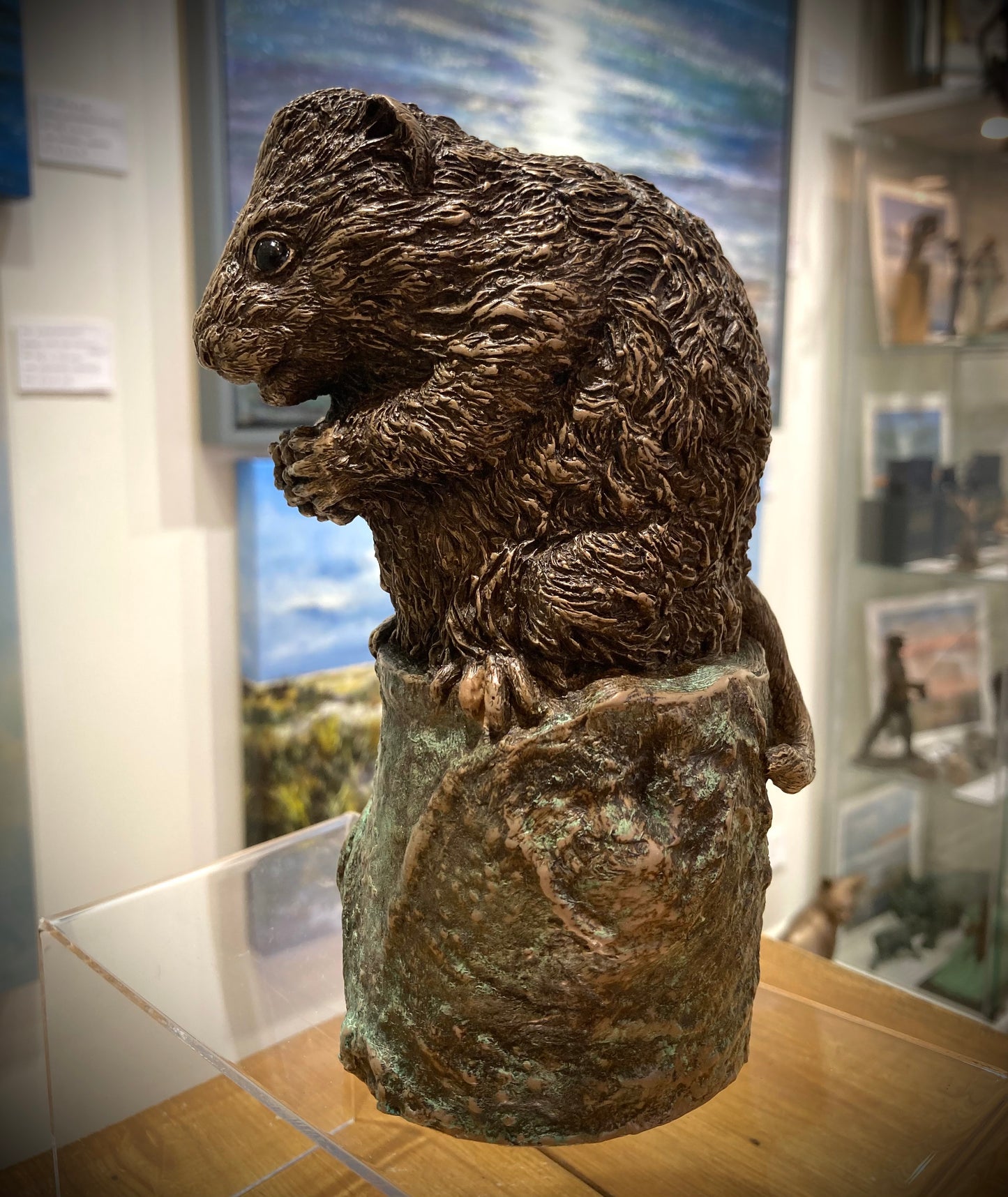 Delicious - The Water Vole Bronze Sculpture